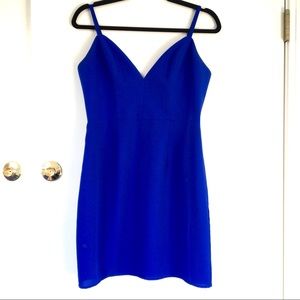 NBDxNAVENtwins Royal Blue Mini Dress